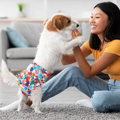 Pañal reutilizable para perritas o gatitas en celo