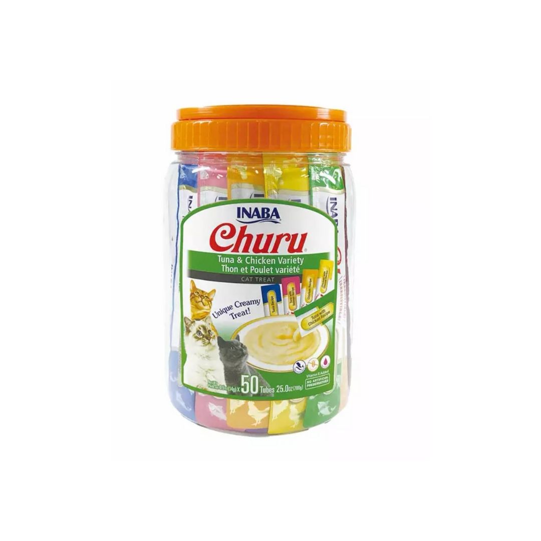 Churu Atún & Pollo Variedades 50 tubos 700 GR