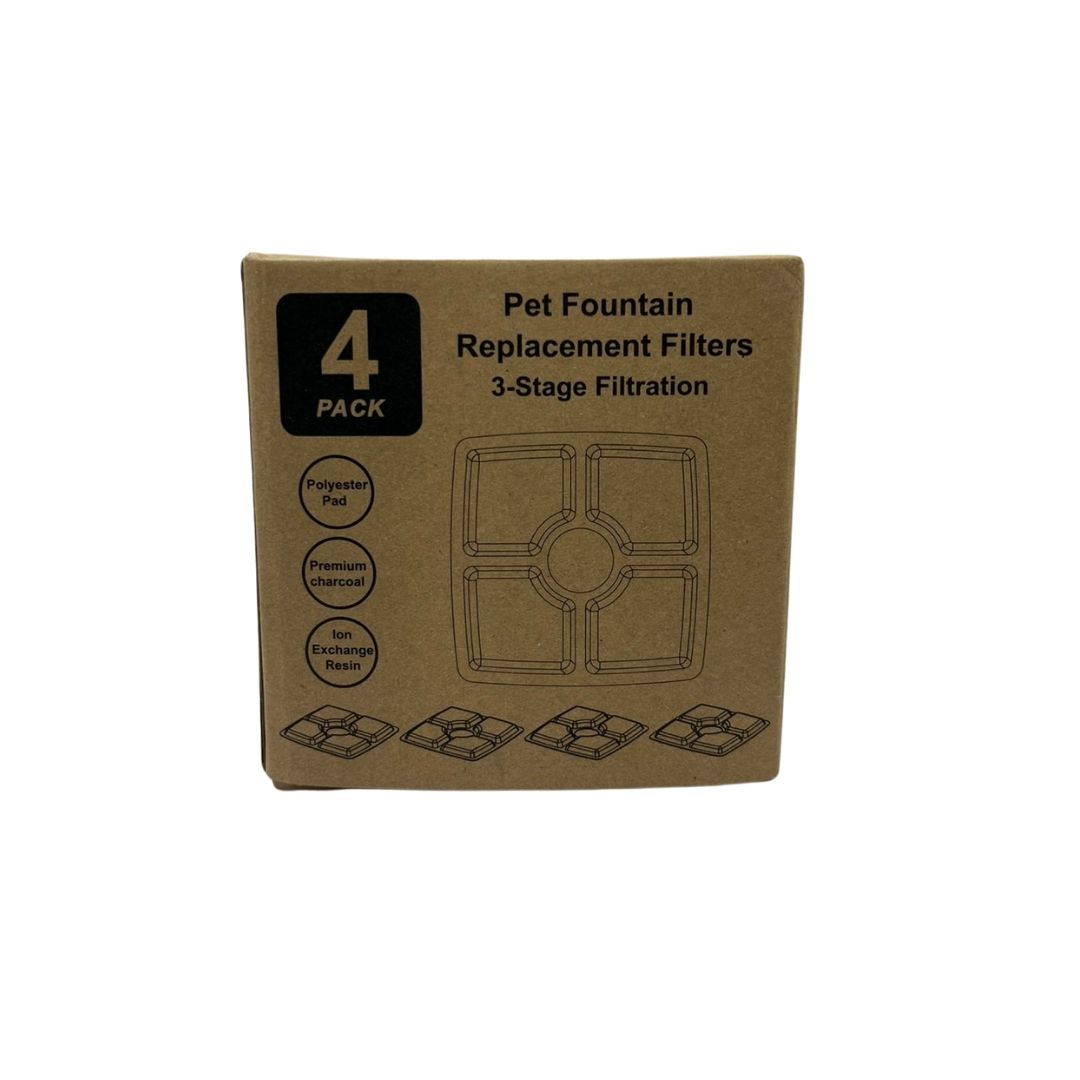 Set de 4 Filtros para Fuentes de Agua