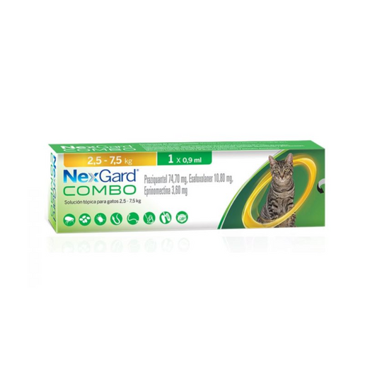 Nexgard Combo Gato 2.5 - 7.5kg