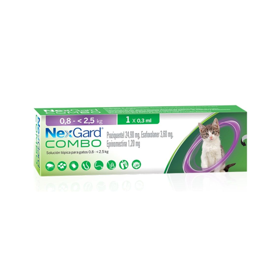 Nexgard Combo Gato 0.8 - 2.5kg