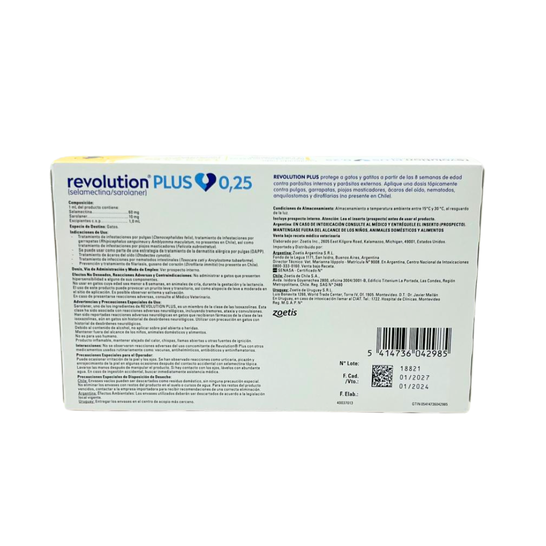 Revolution Plus Gato 0.25 (1,25 a 2,5 KG)