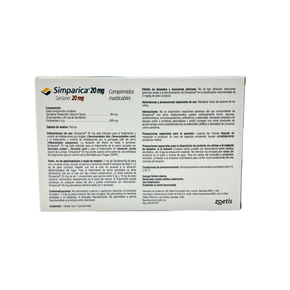 Simparica 5 a 10kg (20mg) 1 Comprimido